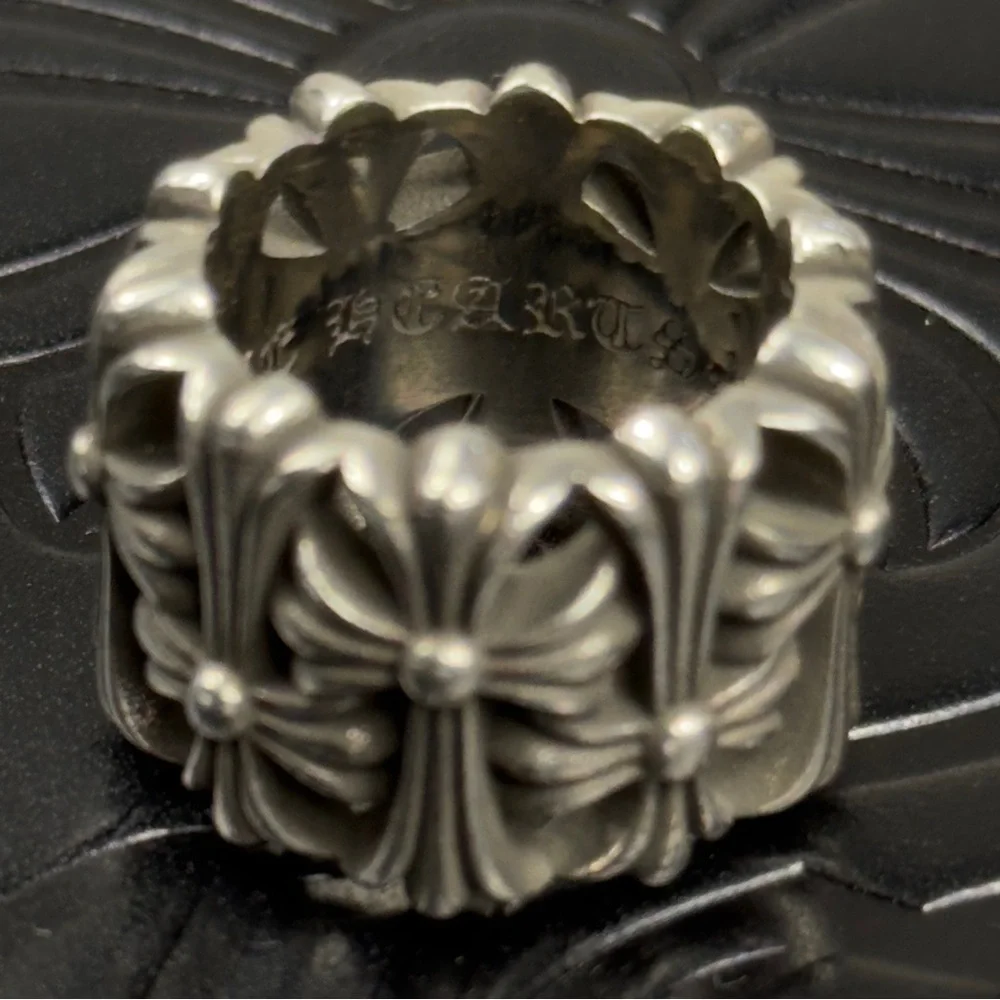 Chrome Hearts 925 Silver Cemetery Ring Size 7 US - Picture 8 of 11